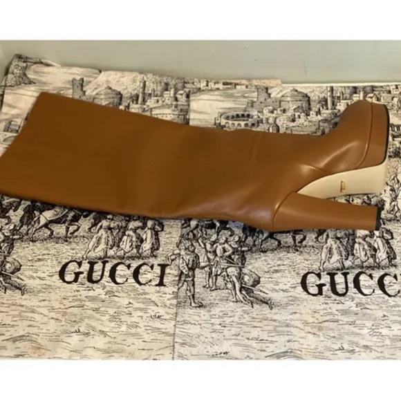 Gucci Platform Leather Boots - Picture 7 of 8